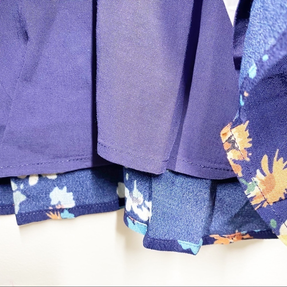 Capulet Navy Mae Floral Button Down Dress NWT L - Picture 7 of 8